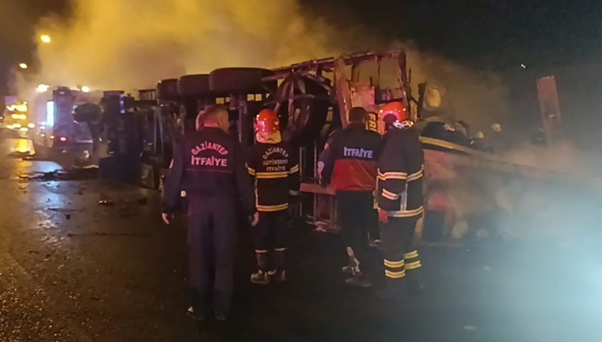 Gaziantep’te zincirleme kaza: 1 ölü, 19 yaralı